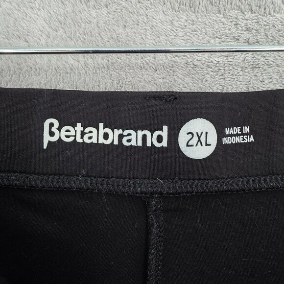 Betabrand Classic Dress Yoga Bootcut Pants 2XL Black Pull On Comfort Office Work - Picture 2 of 8